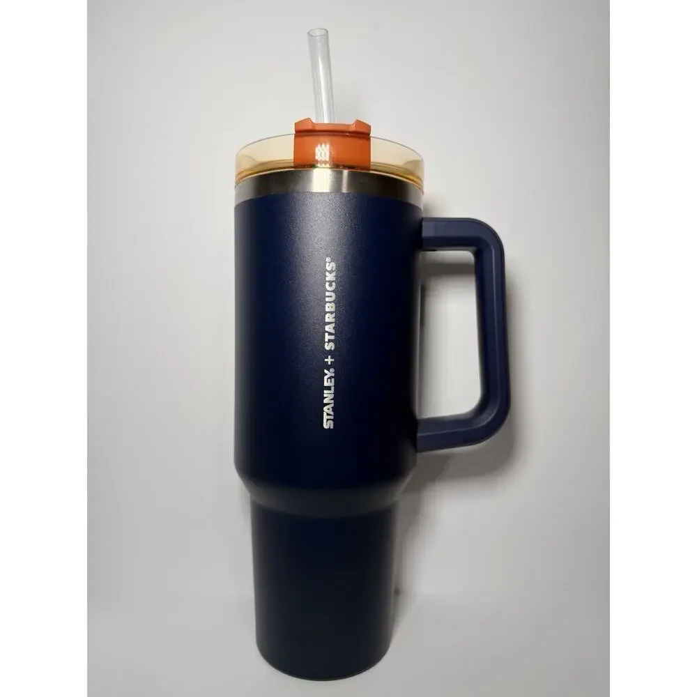 Stanley X Starbucks Philippines Exclusive 2023 OG NAVY 40oz Quencher Tumbler NWT - Picture 1 of 8